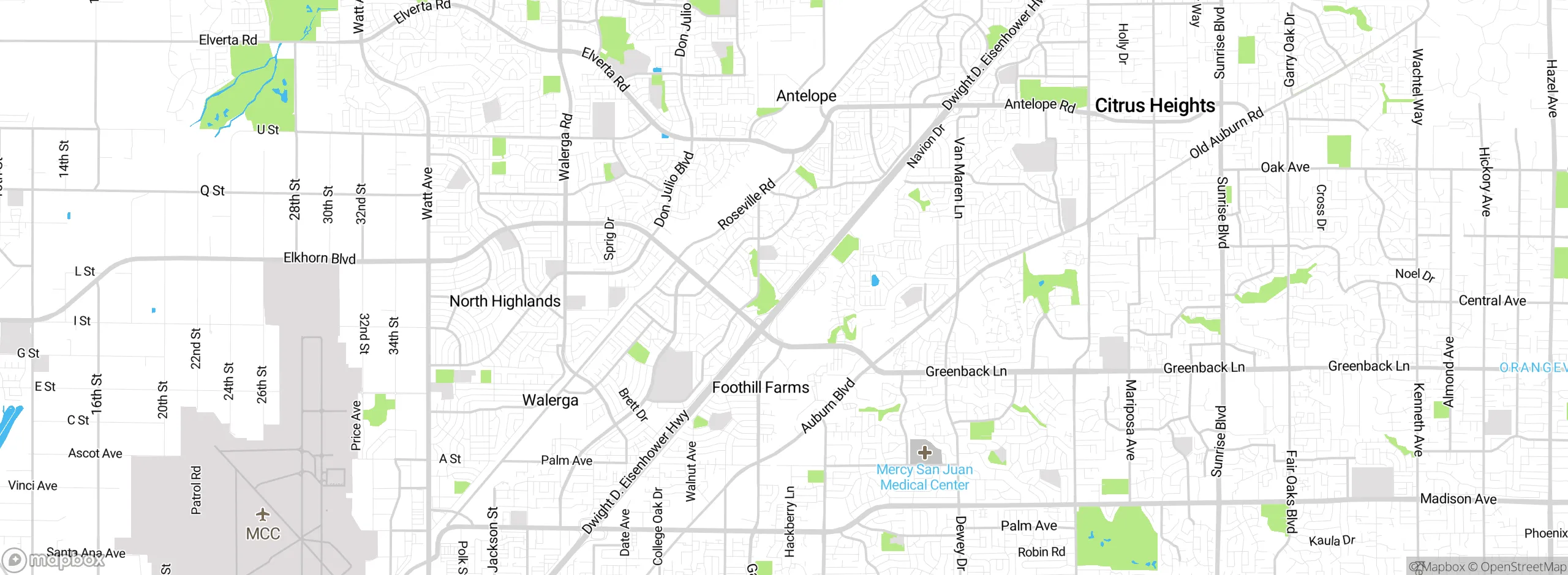 Map showing approximate location