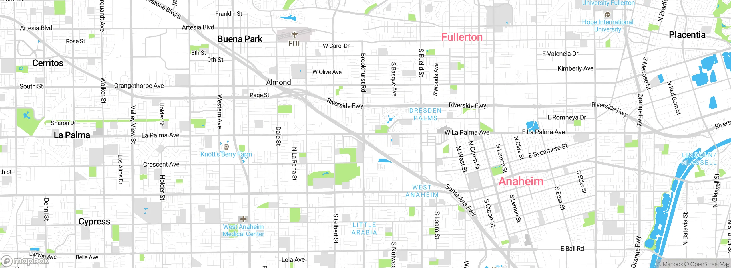 Map showing approximate location