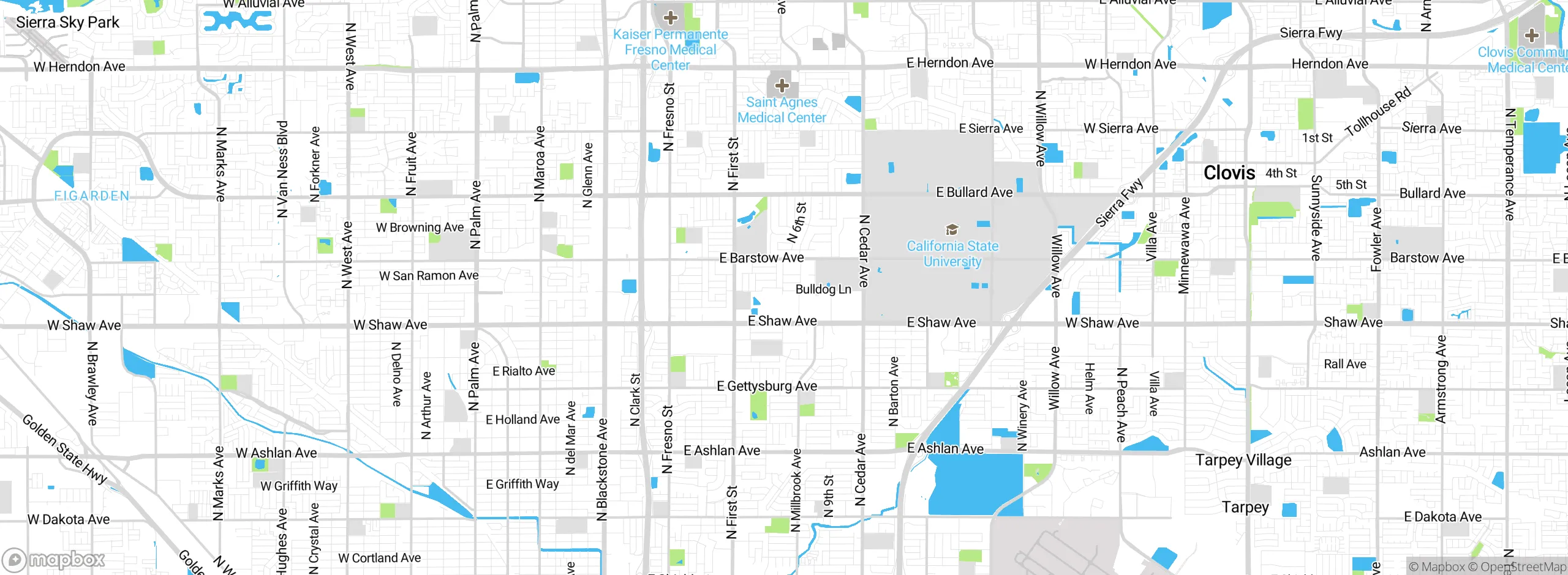 Map showing approximate location
