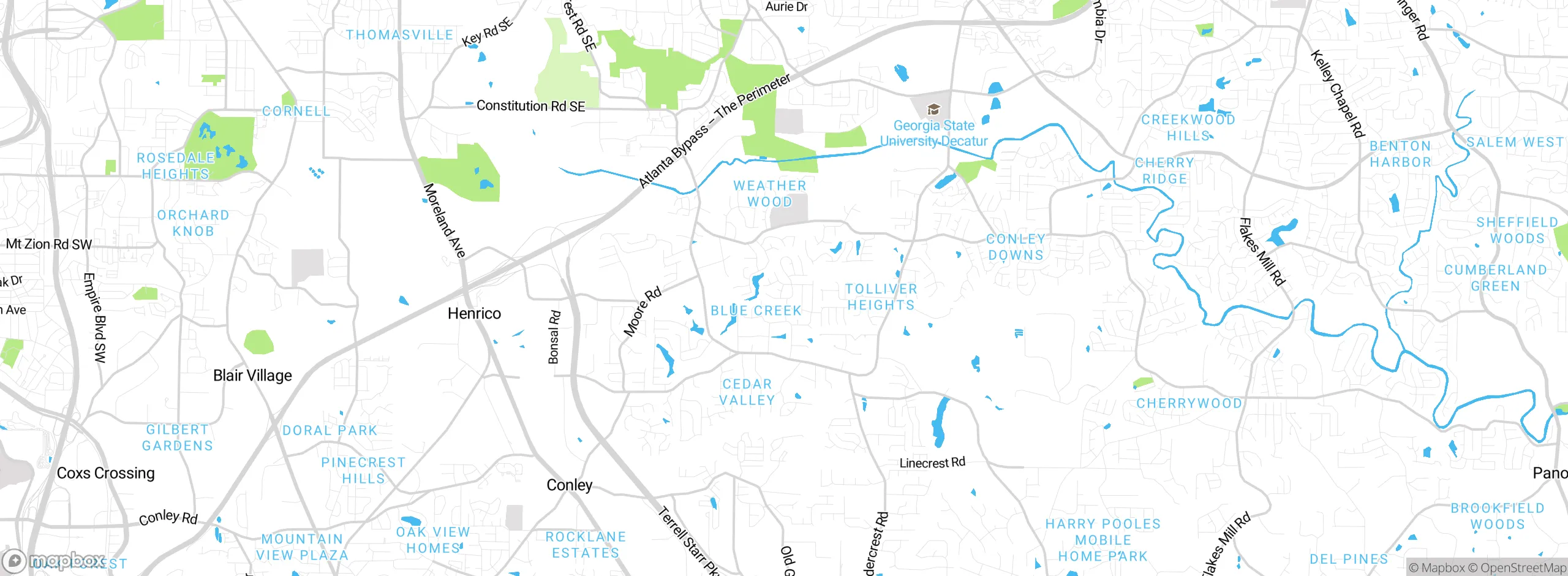 Map showing approximate location