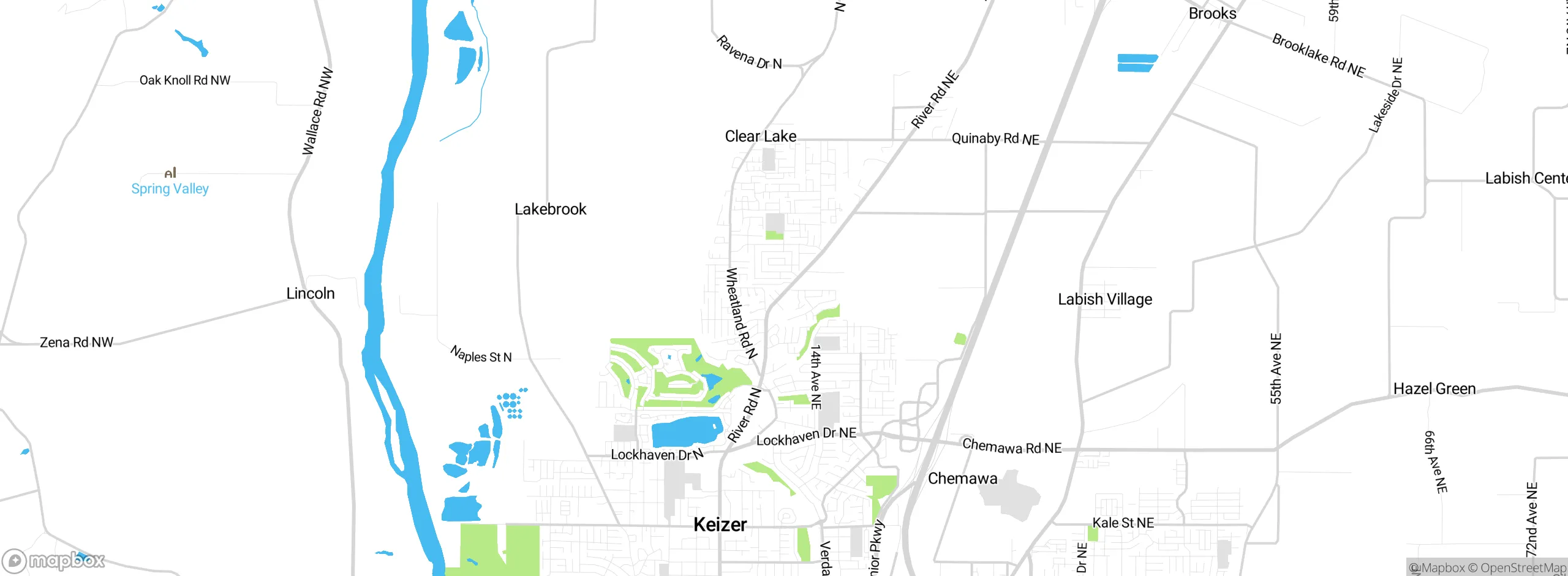 Map showing approximate location