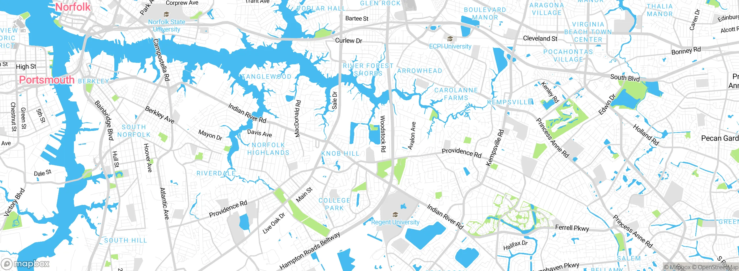 Map showing approximate location