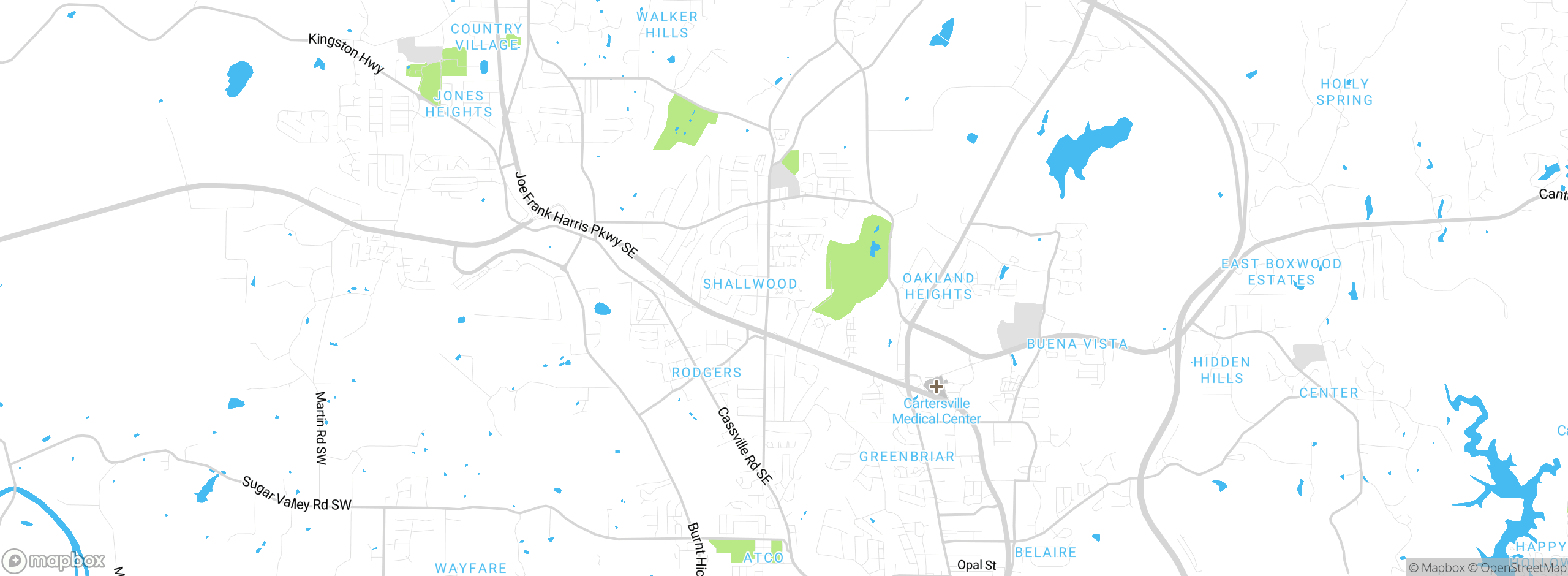 Map showing approximate location