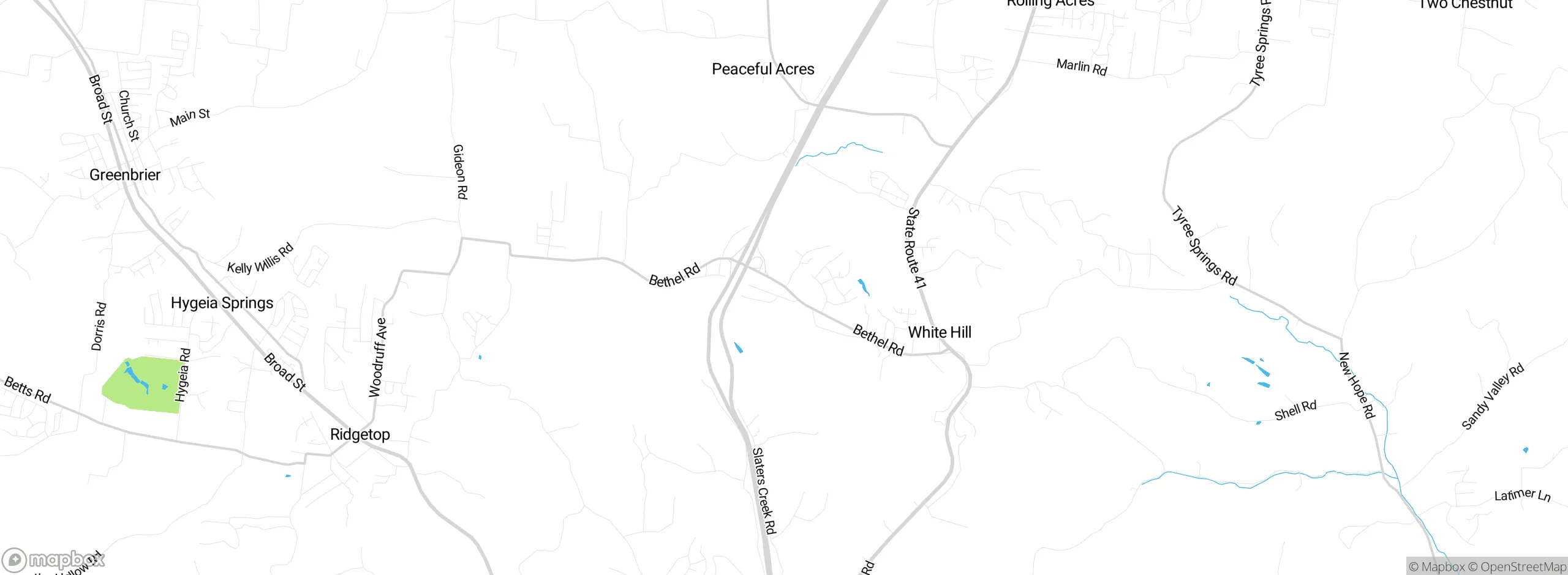 Map showing approximate location