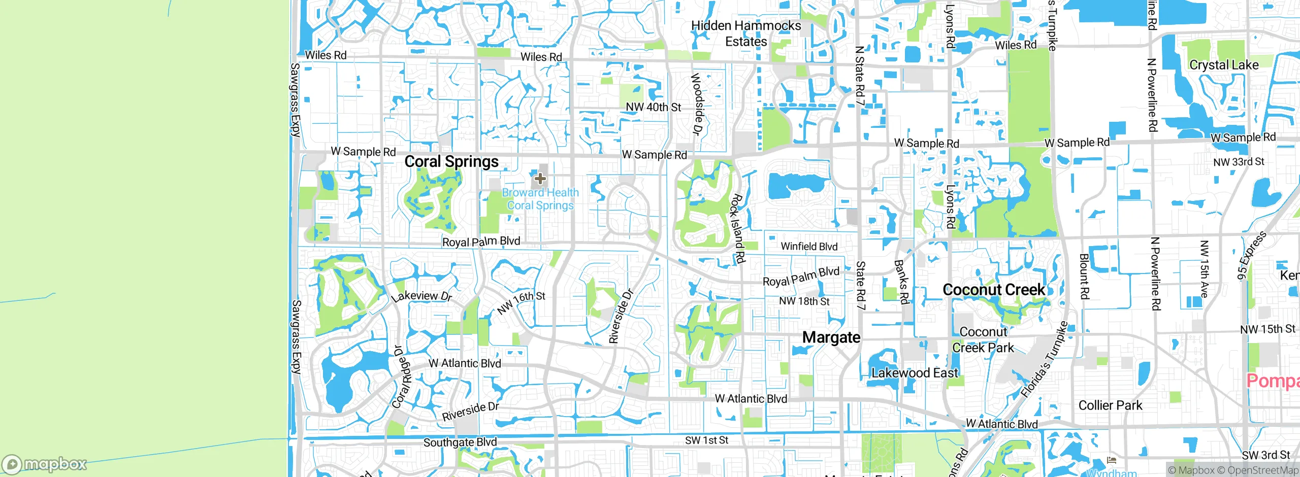 Map showing approximate location