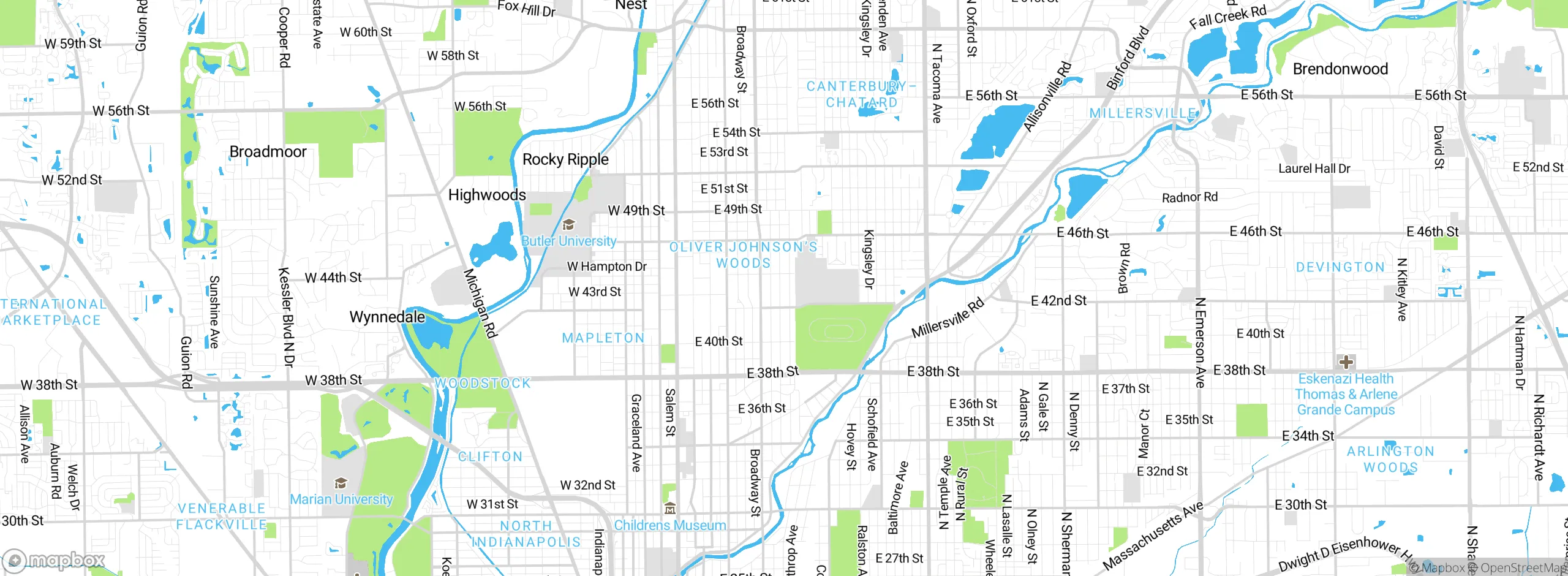 Map showing approximate location