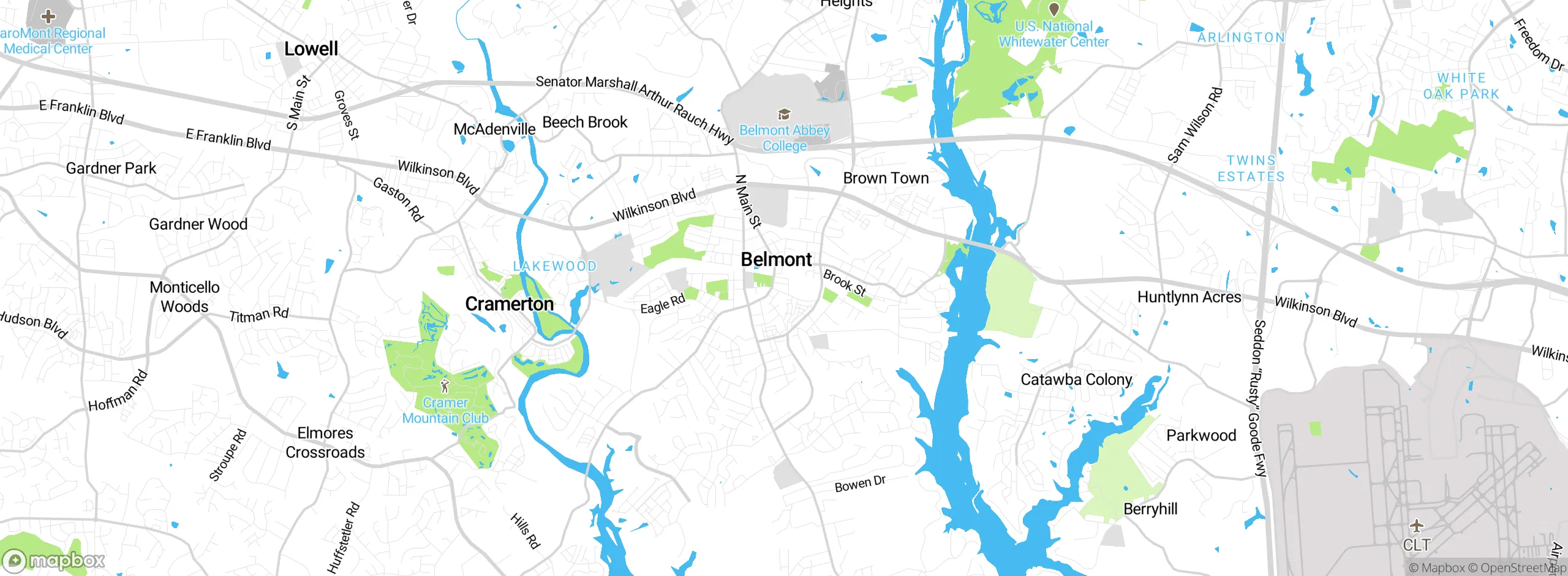 Map showing approximate location
