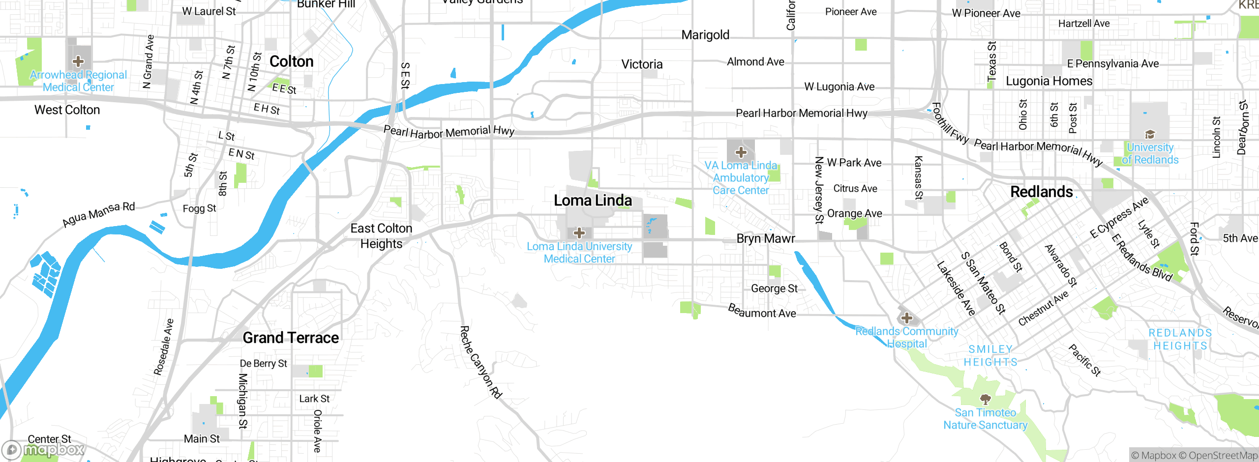 Map showing approximate location