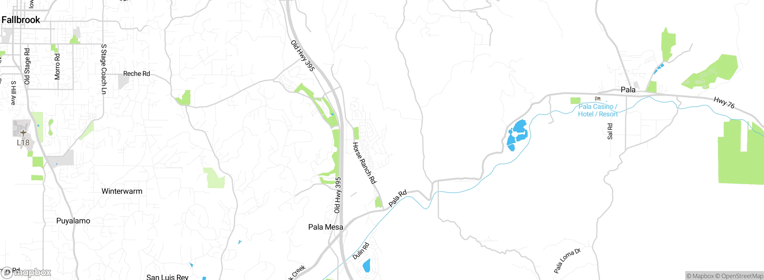Map showing approximate location