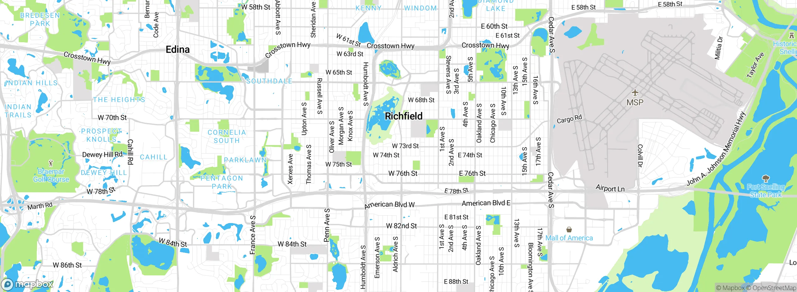 Map showing approximate location