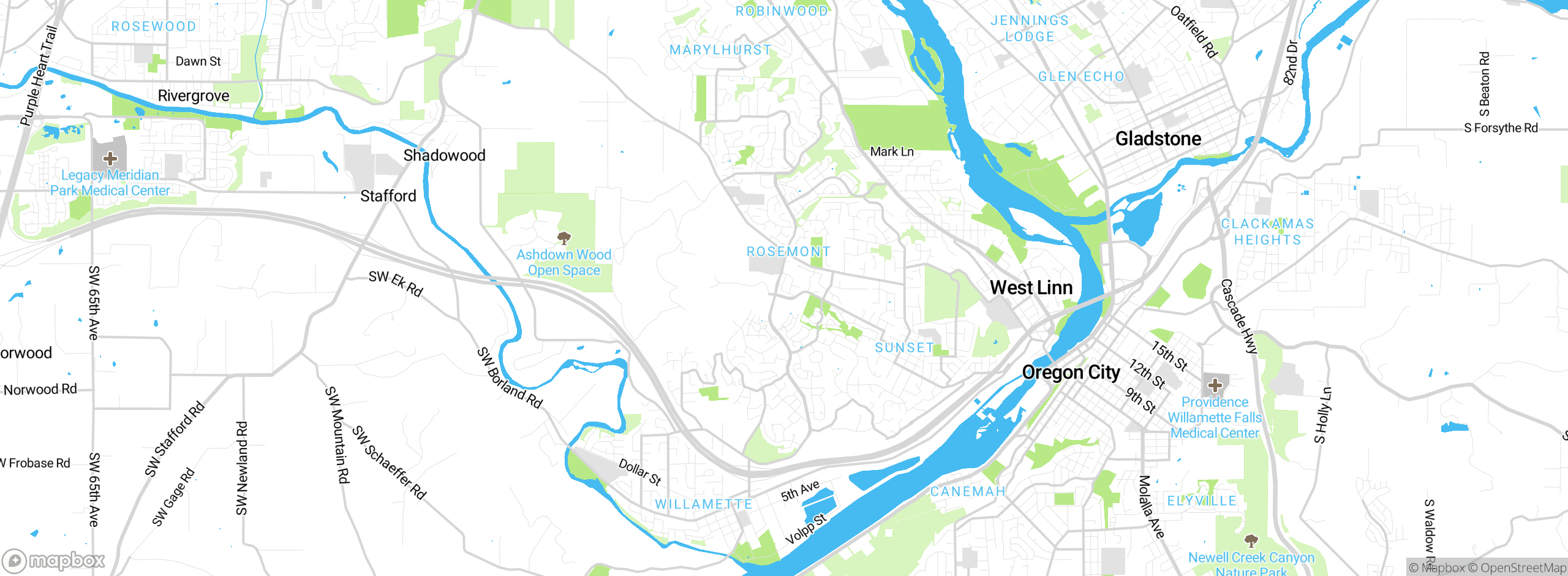 Map showing approximate location