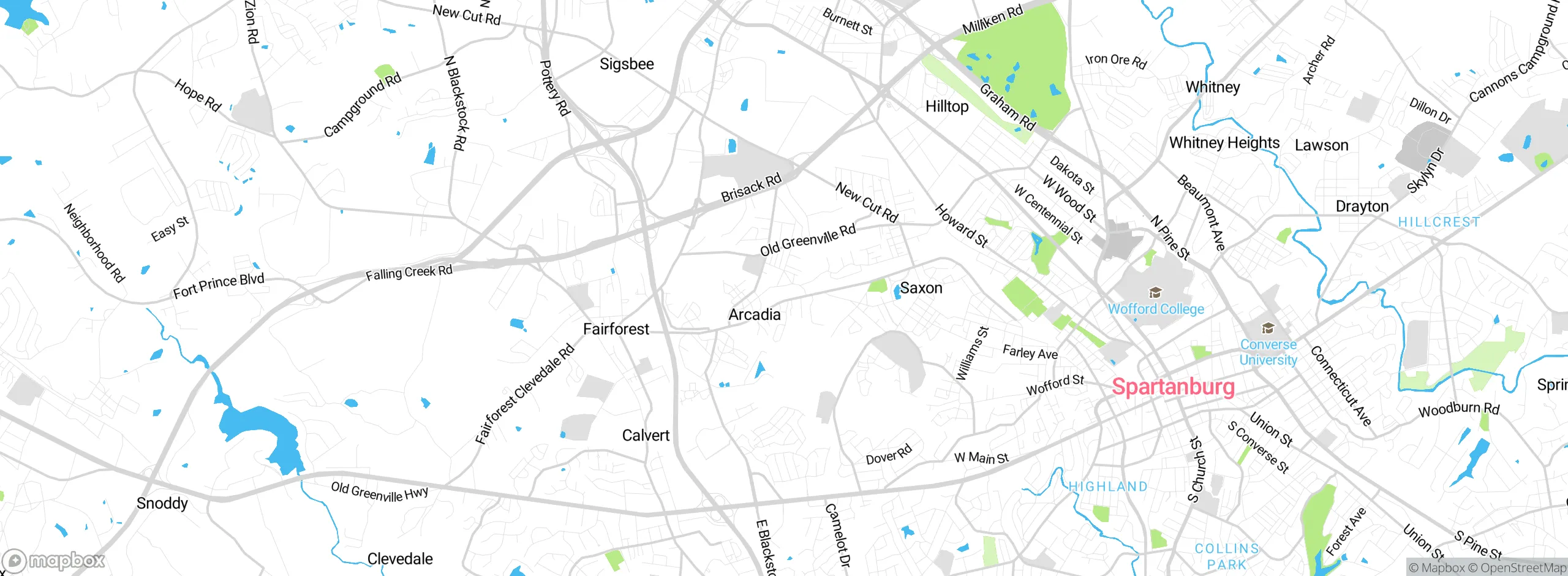 Map showing approximate location