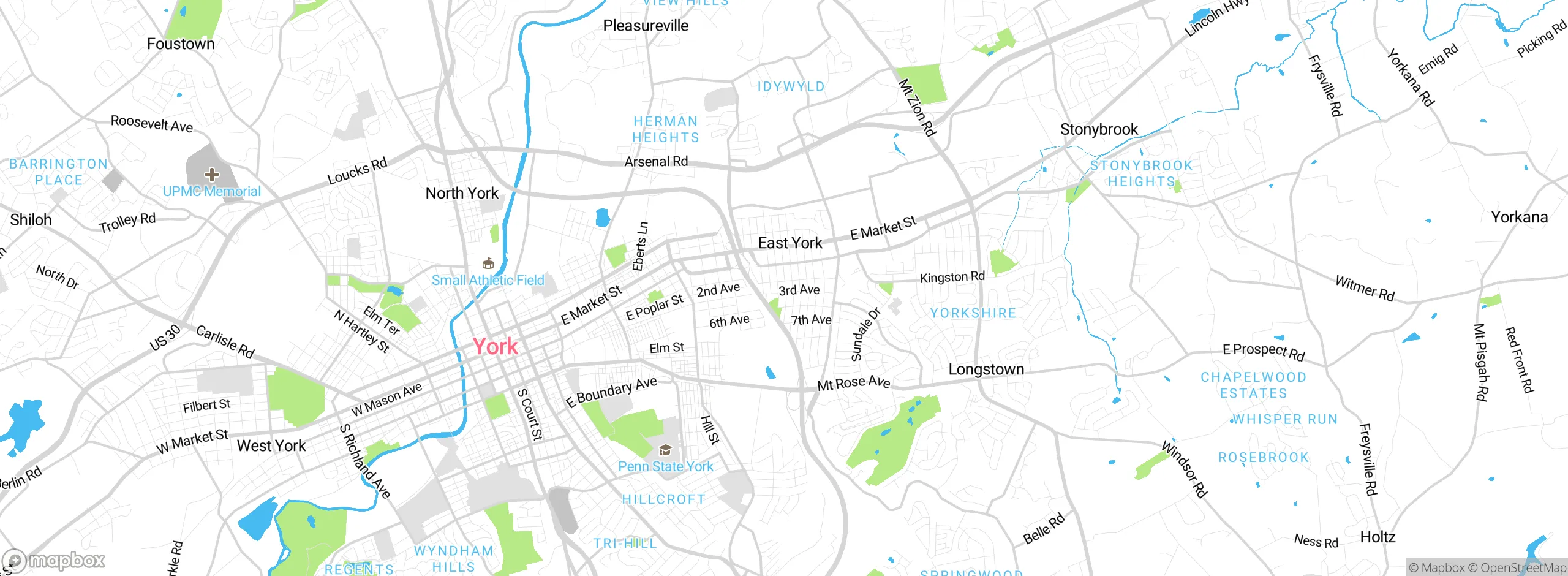 Map showing approximate location