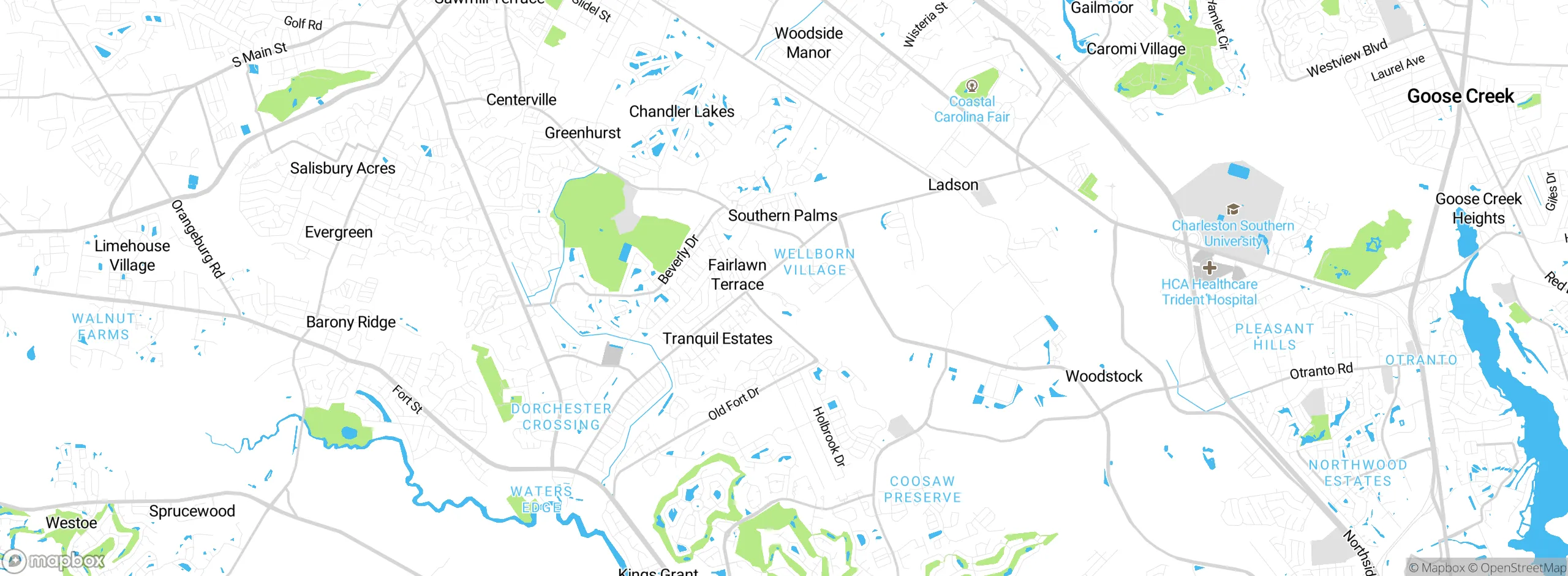 Map showing approximate location