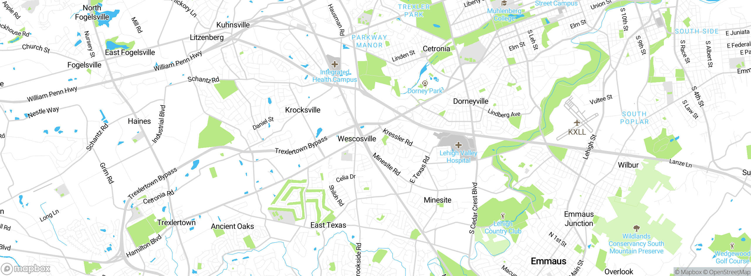 Map showing approximate location