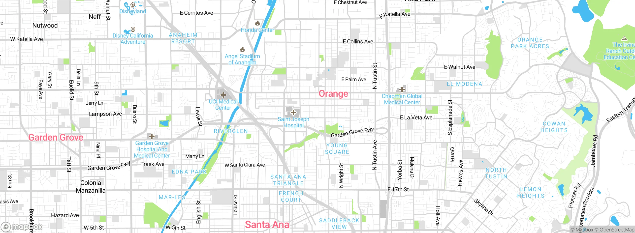 Map showing approximate location