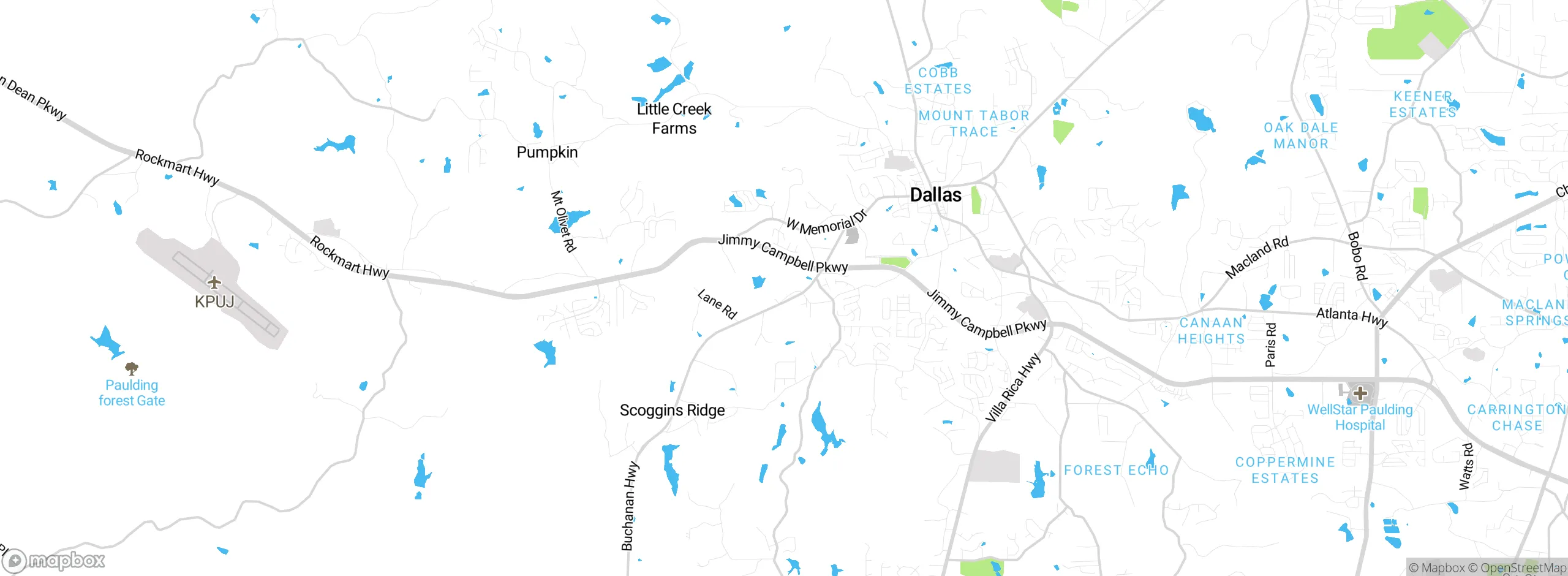 Map showing approximate location