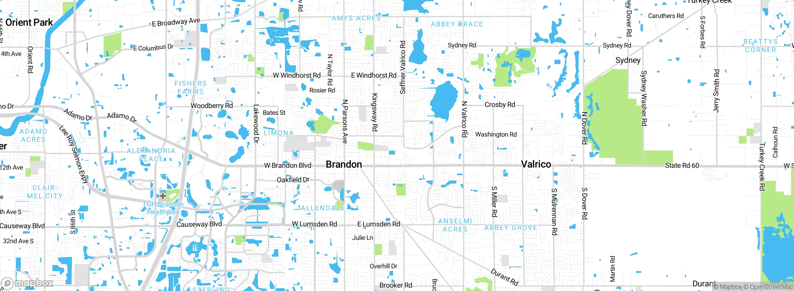 Map showing approximate location