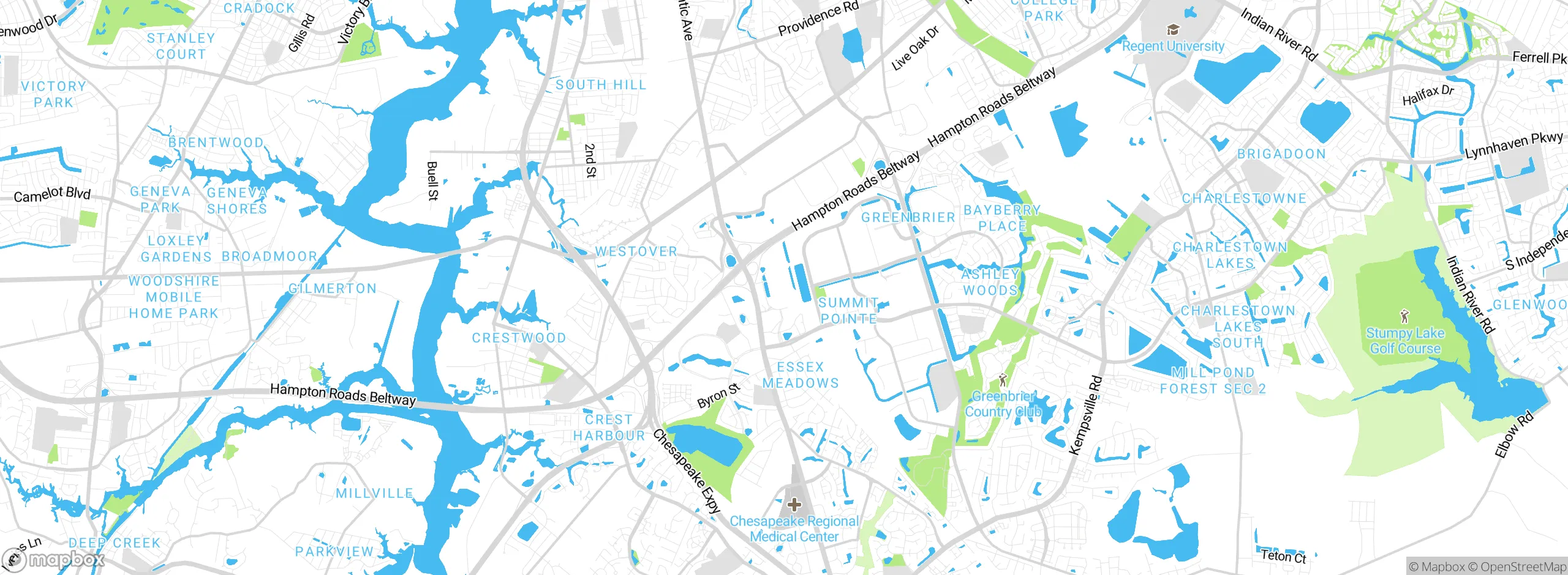 Map showing approximate location
