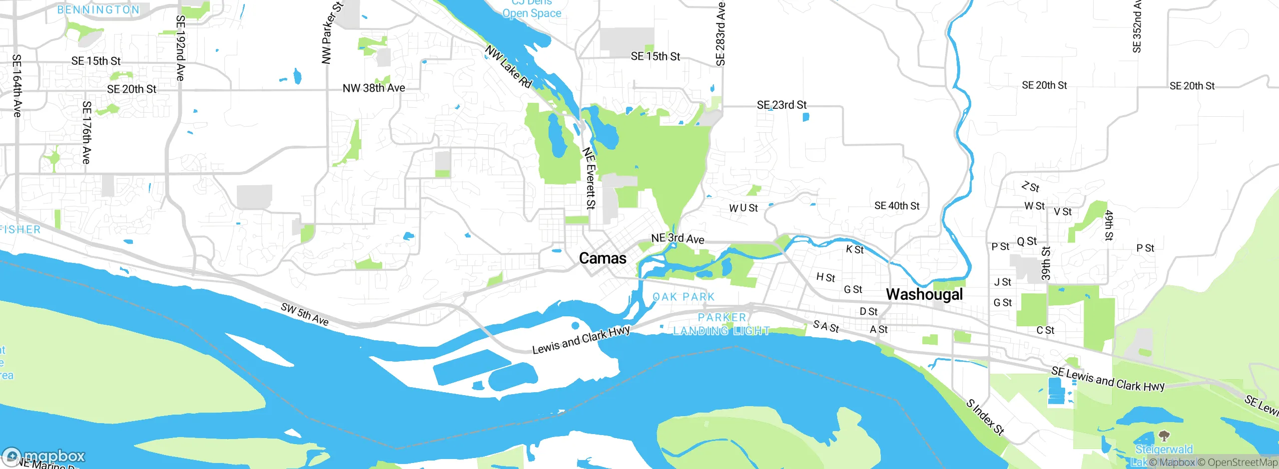 Map showing approximate location