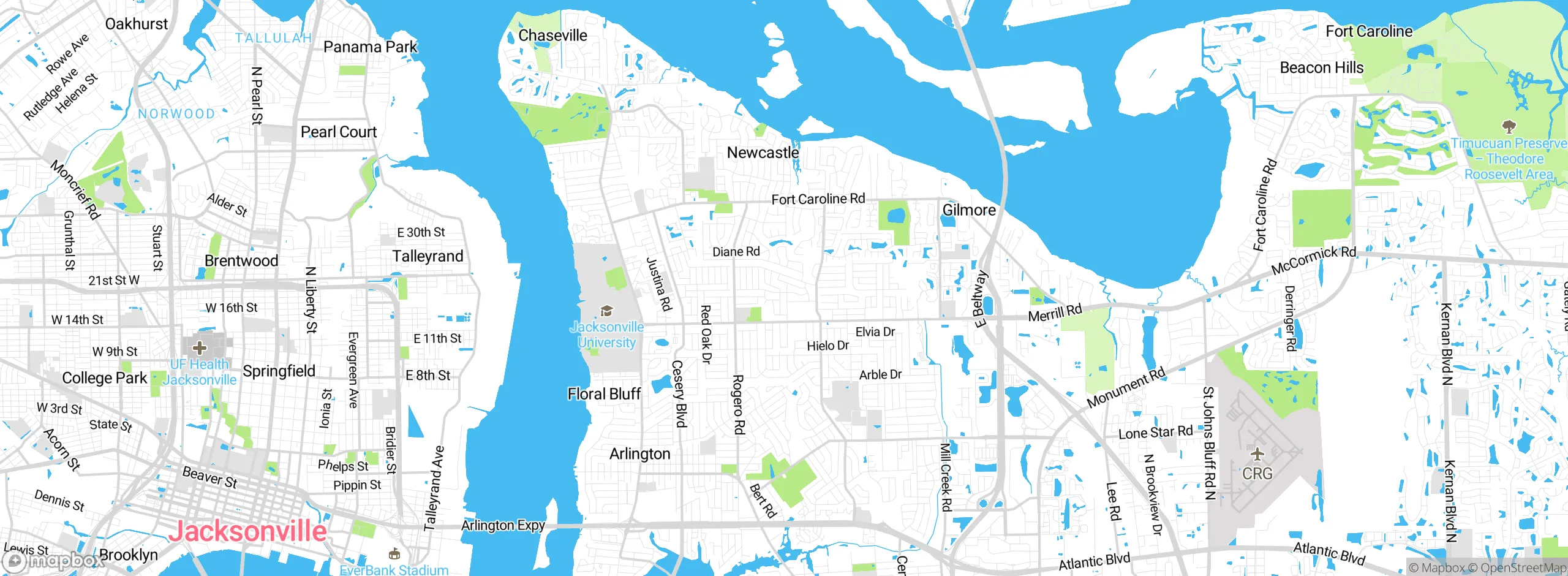 Map showing approximate location