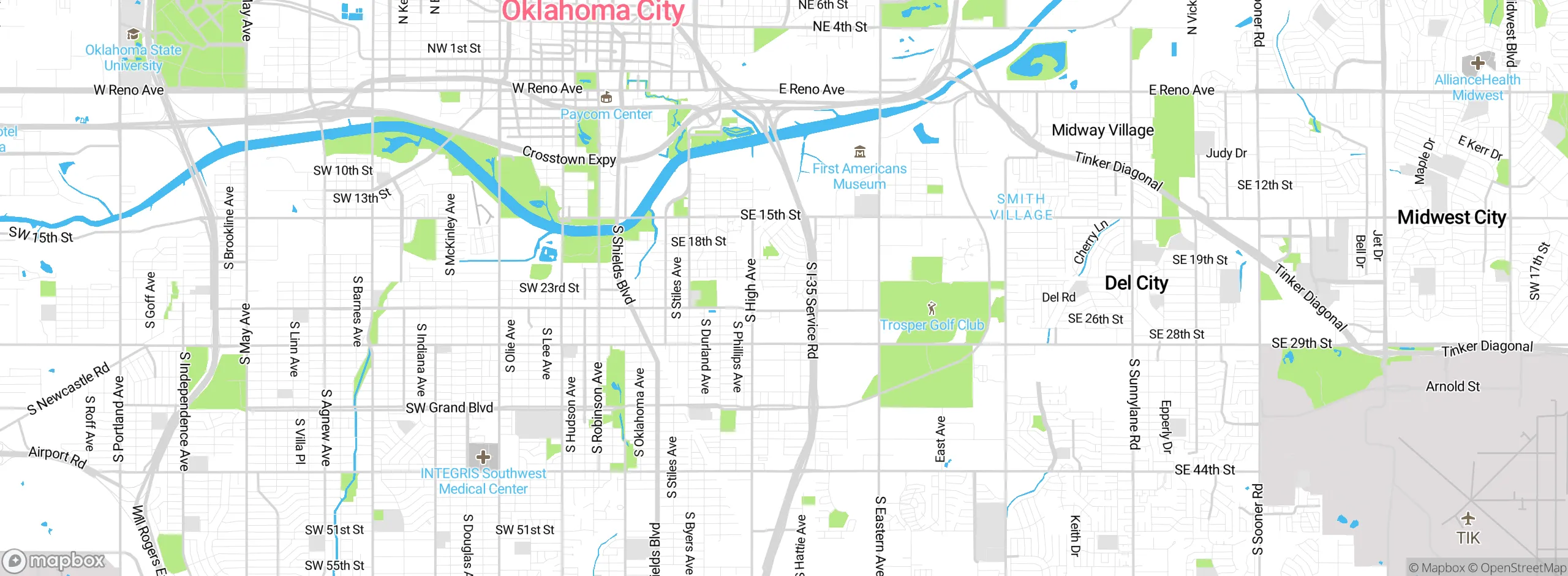 Map showing approximate location