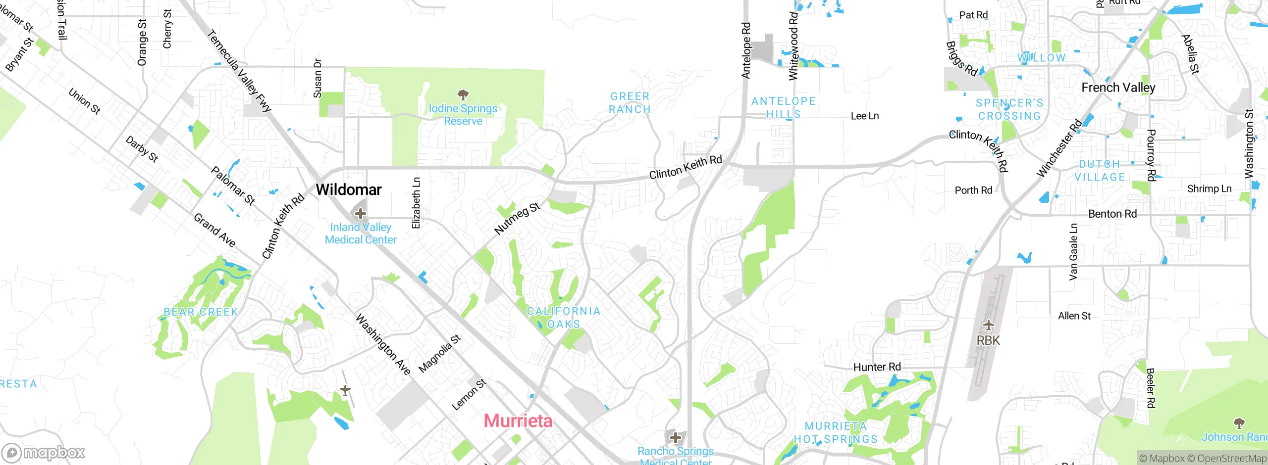 Map showing approximate location