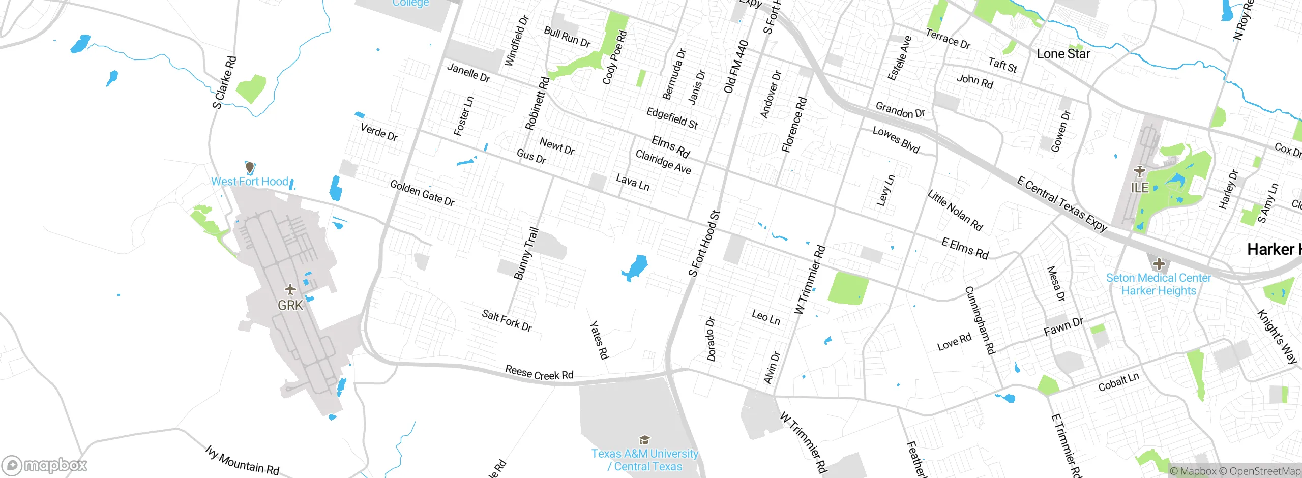 Map showing approximate location