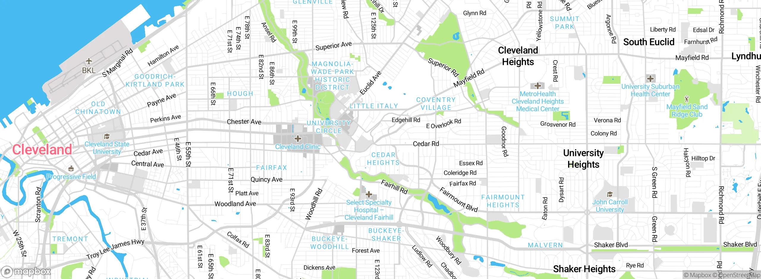 Map showing approximate location