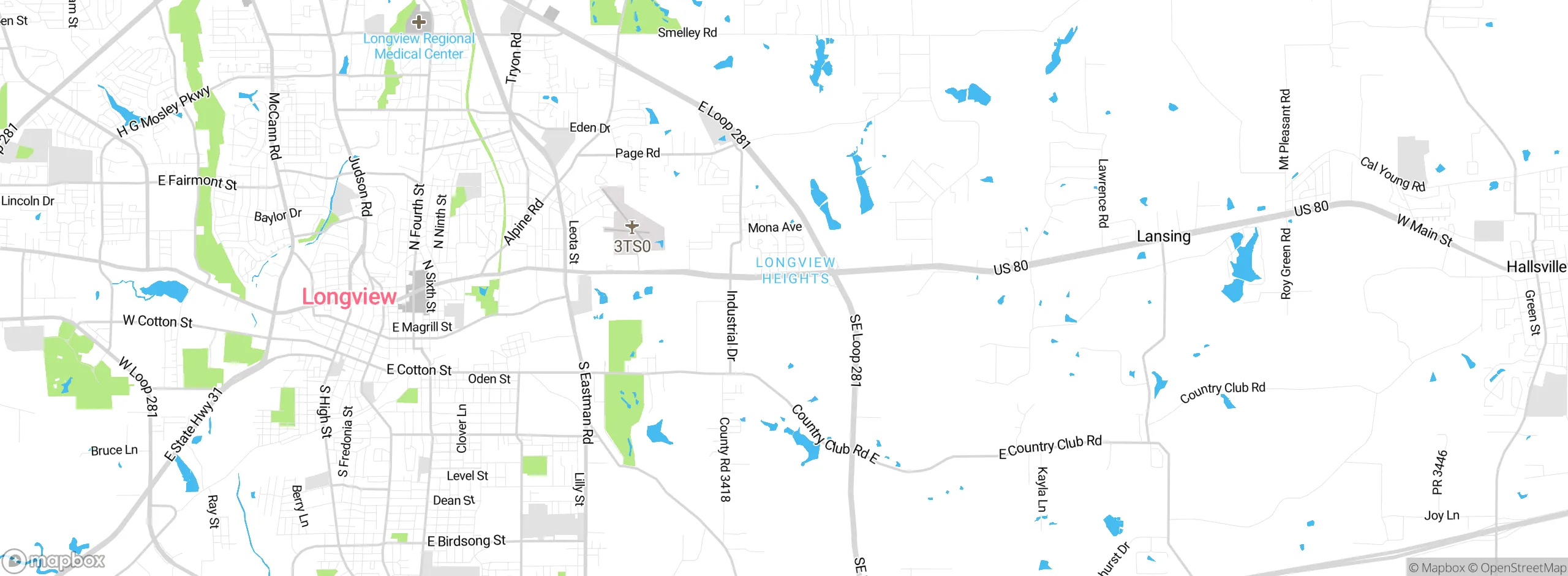 Map showing approximate location
