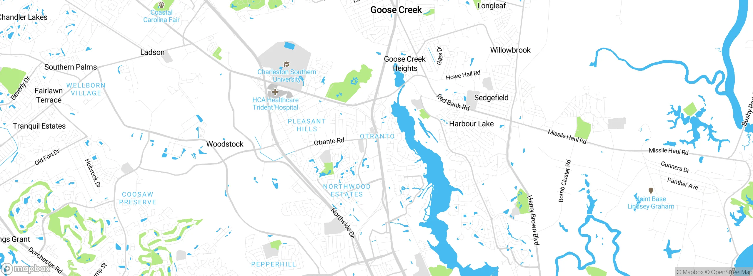 Map showing approximate location