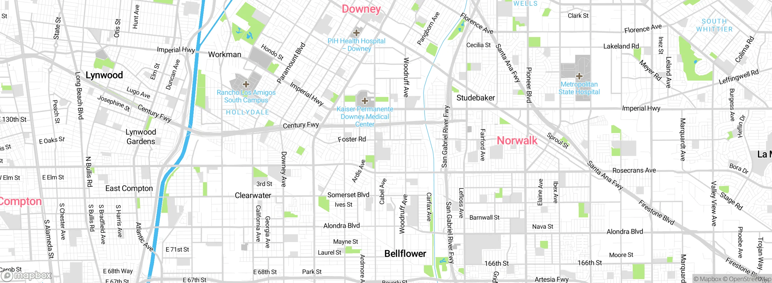 Map showing approximate location