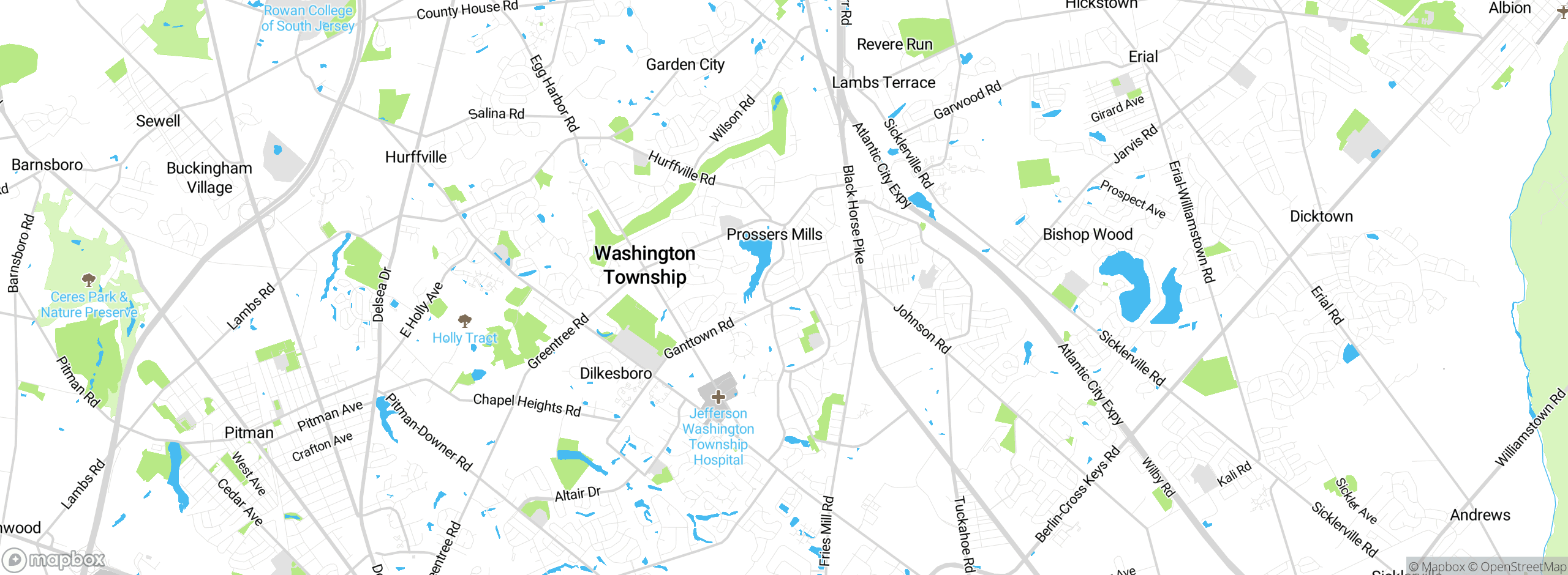 Map showing approximate location