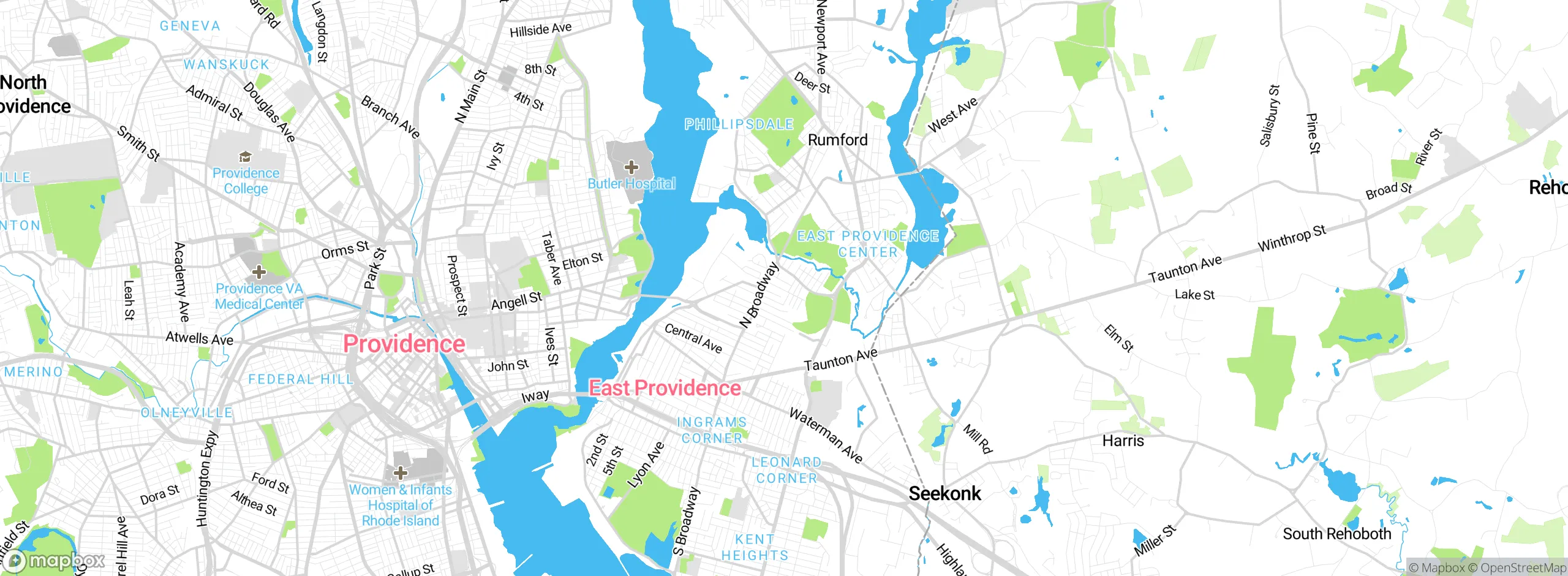 Map showing approximate location