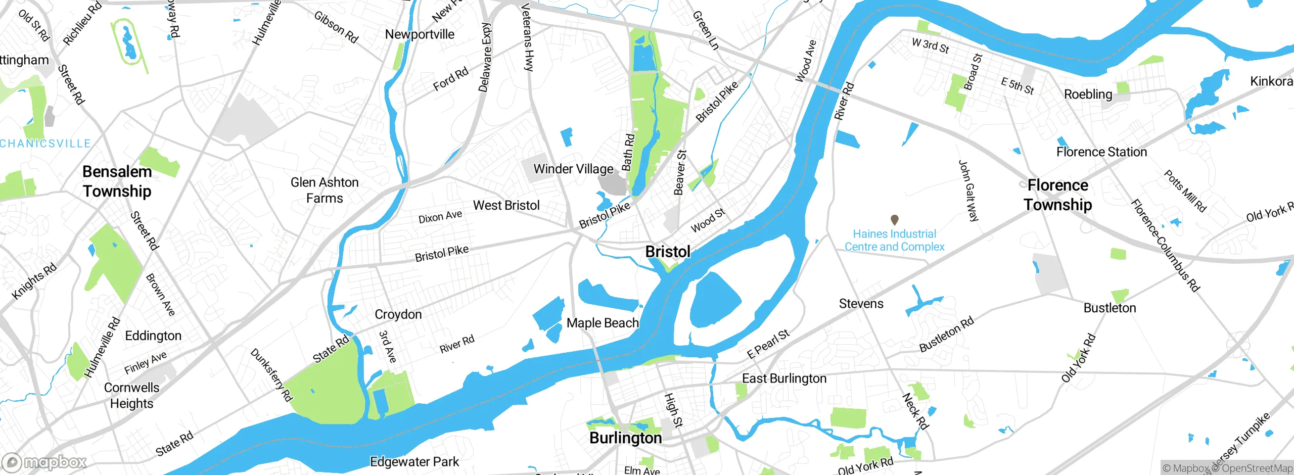 Map showing approximate location