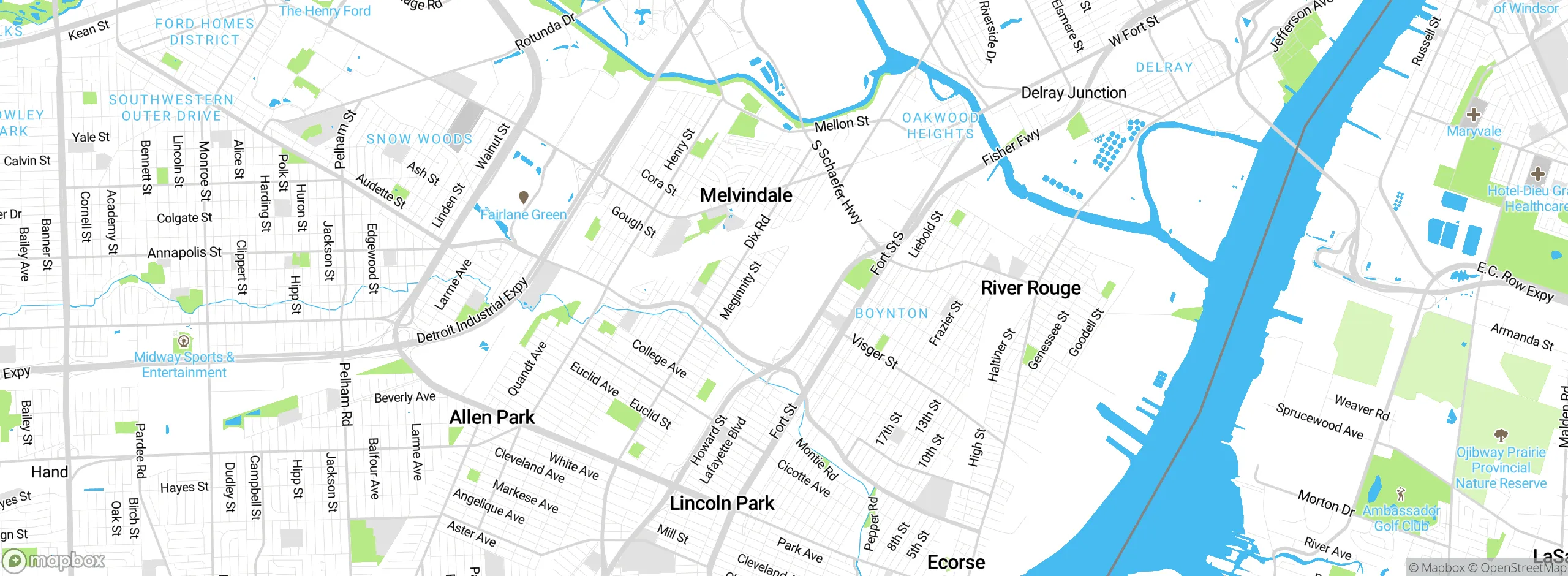 Map showing approximate location