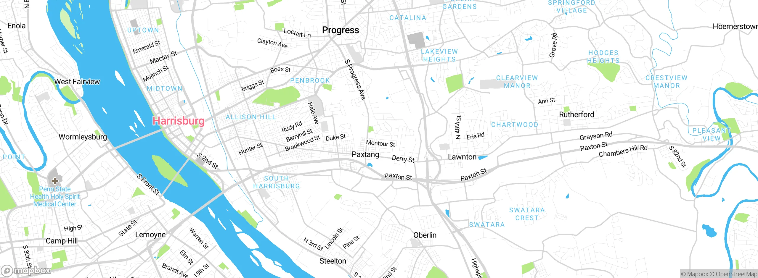 Map showing approximate location