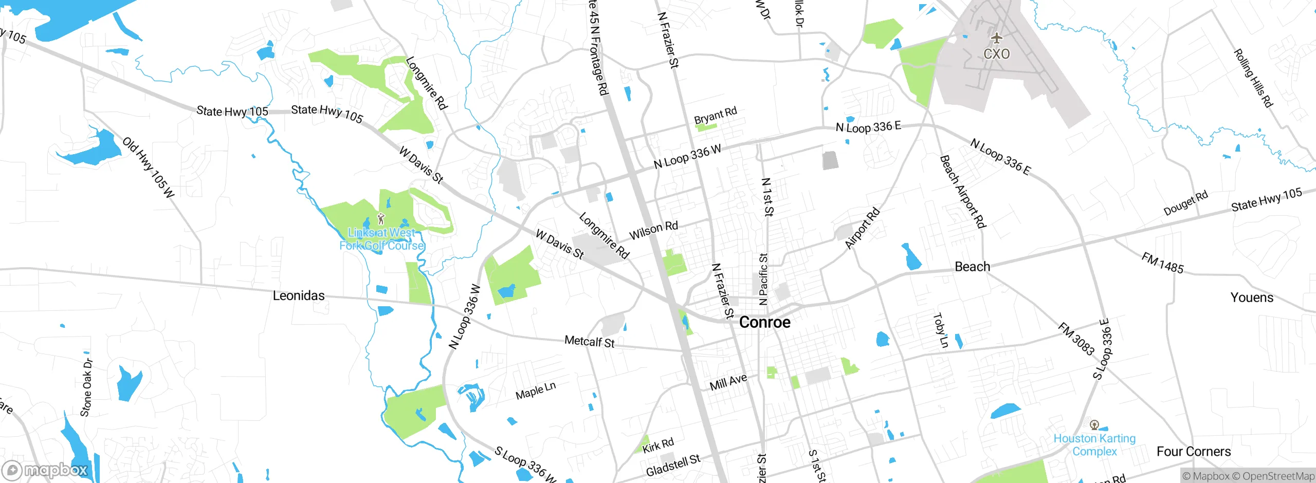 Map showing approximate location