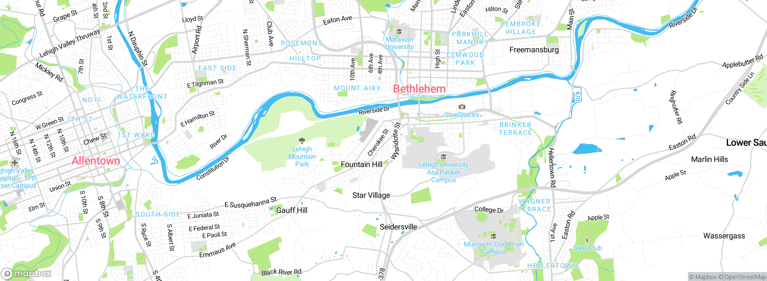 Map showing approximate location