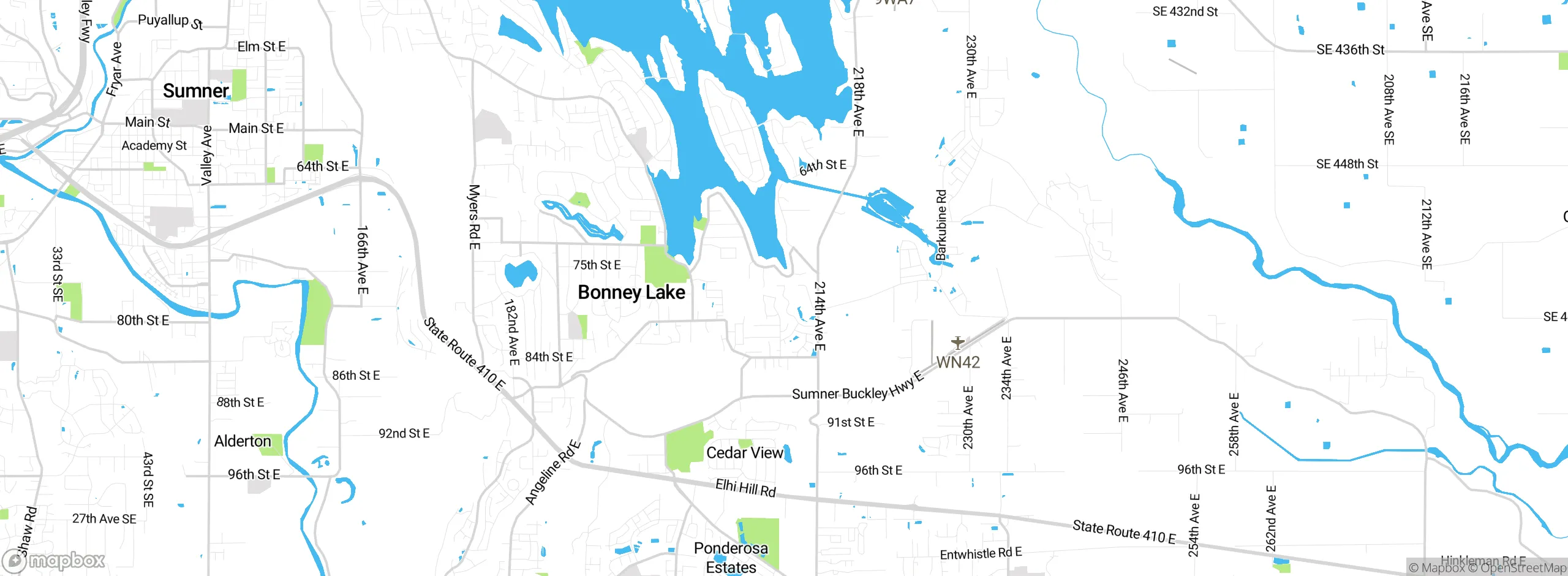 Map showing approximate location