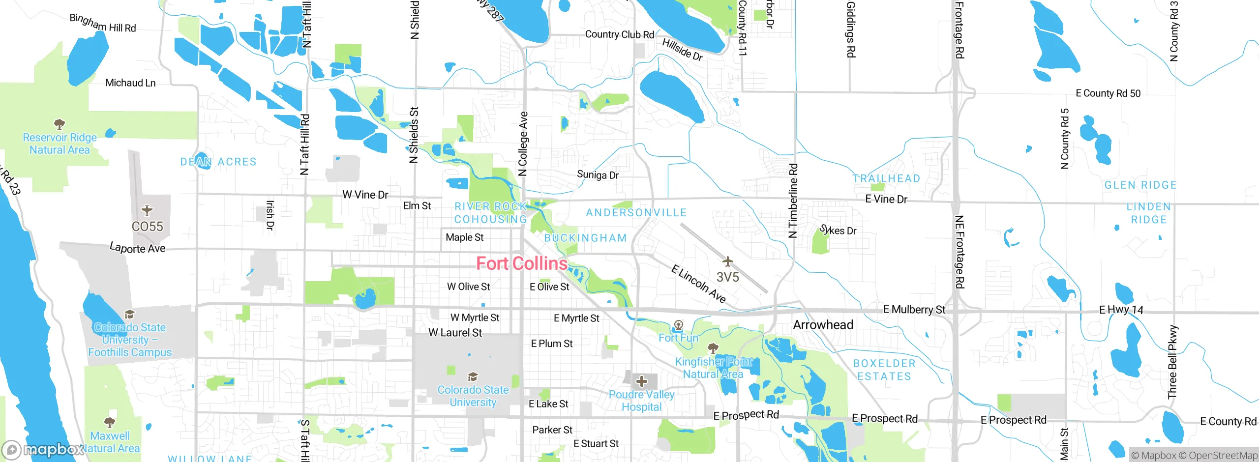 Map showing approximate location