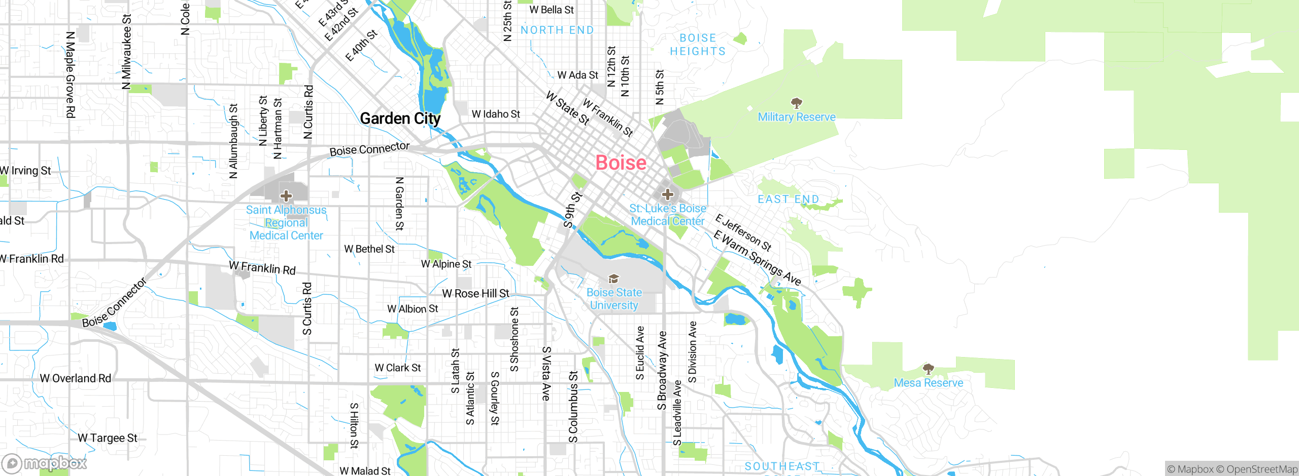 Map showing approximate location