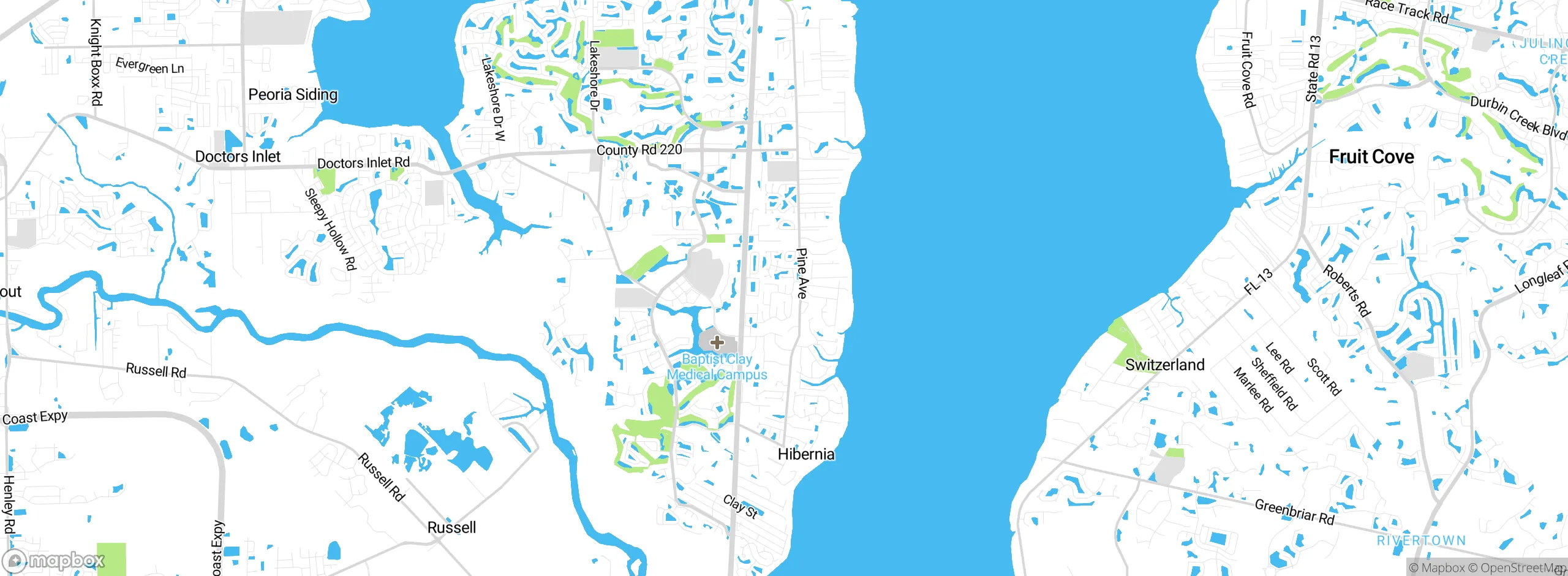 Map showing approximate location