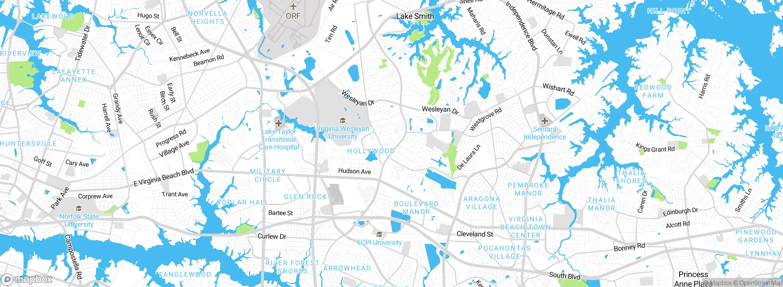 Map showing approximate location
