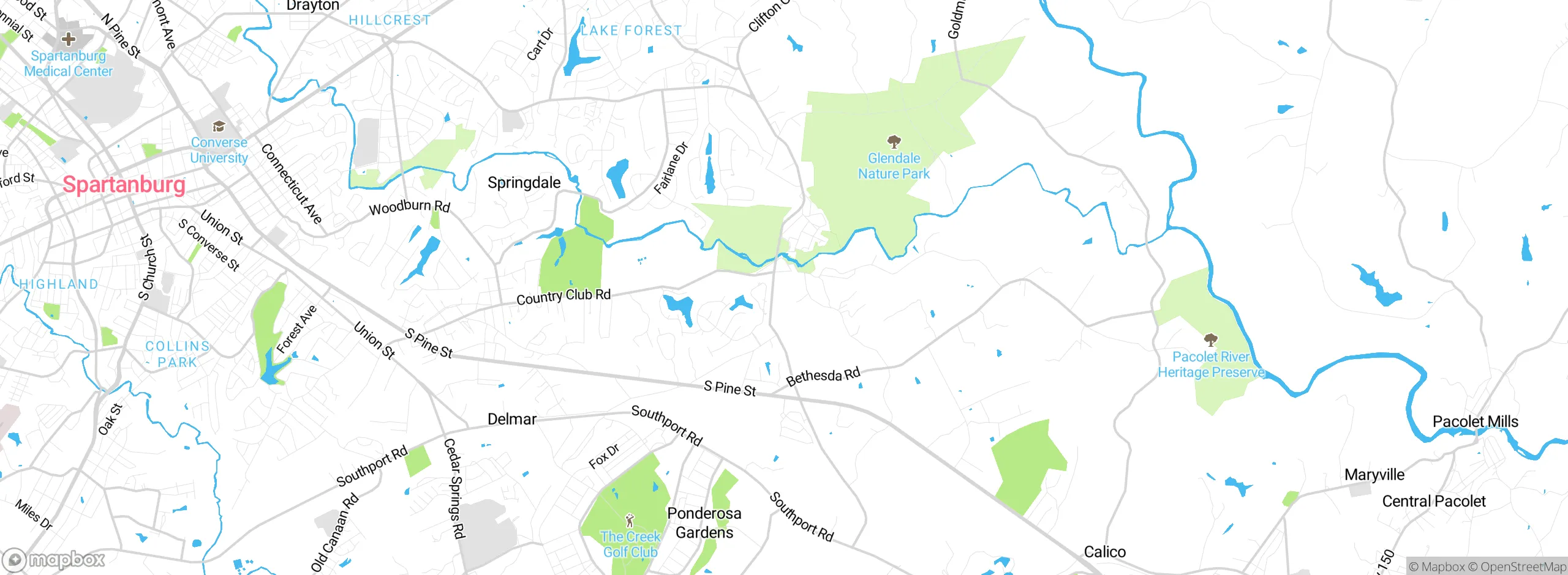 Map showing approximate location