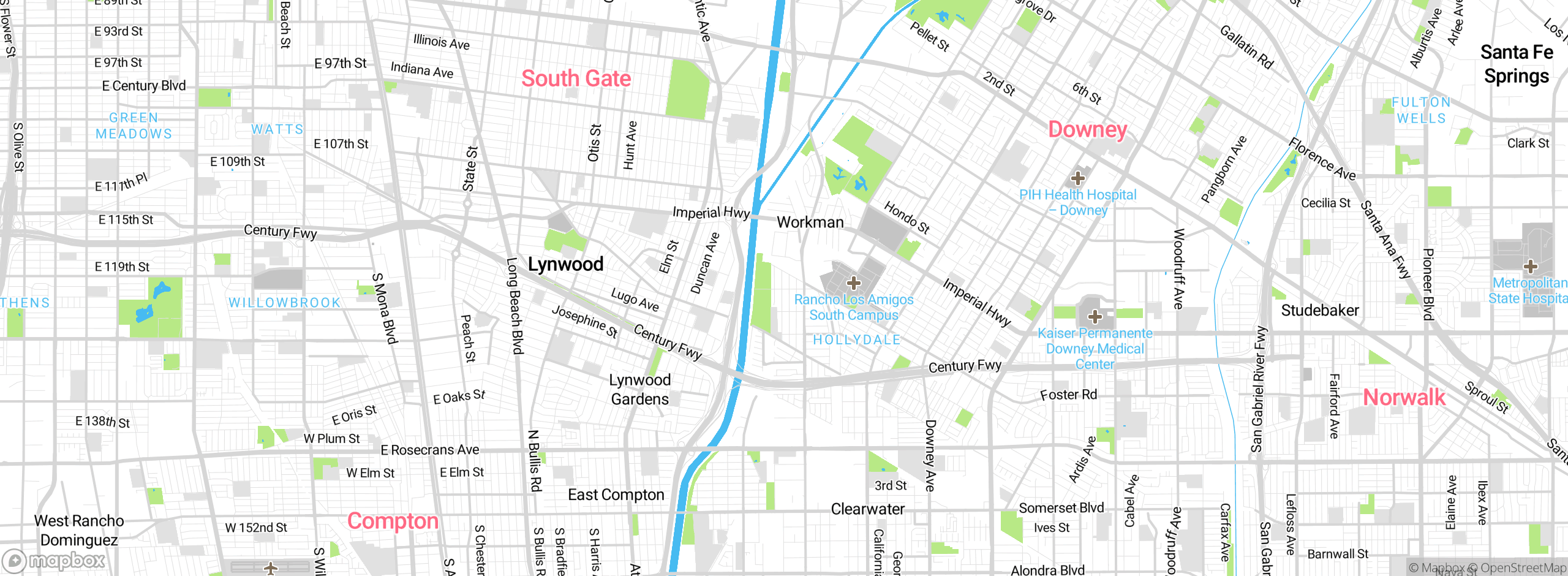 Map showing approximate location