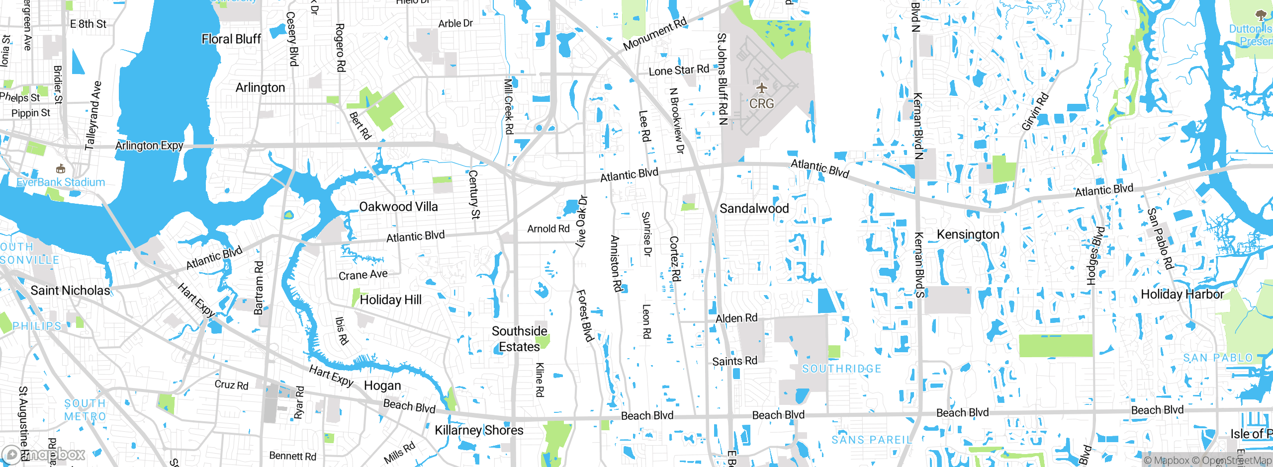 Map showing approximate location