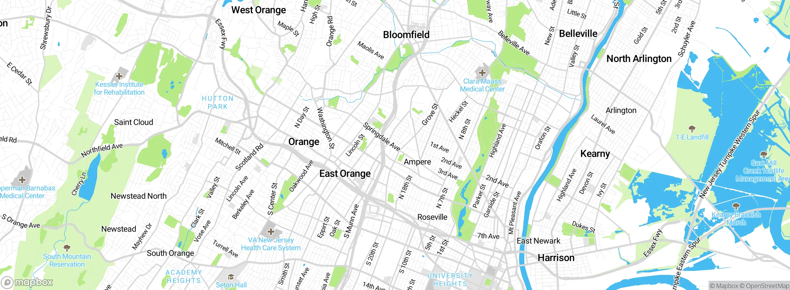 Map showing approximate location