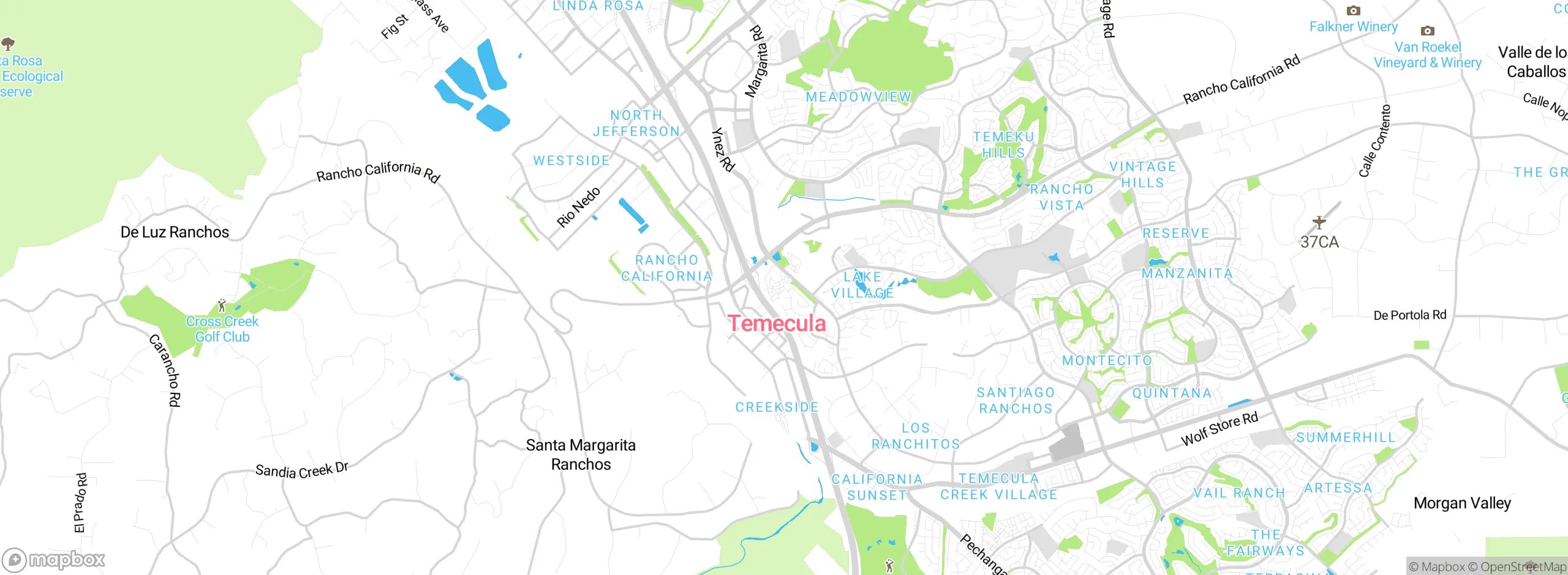 Map showing approximate location