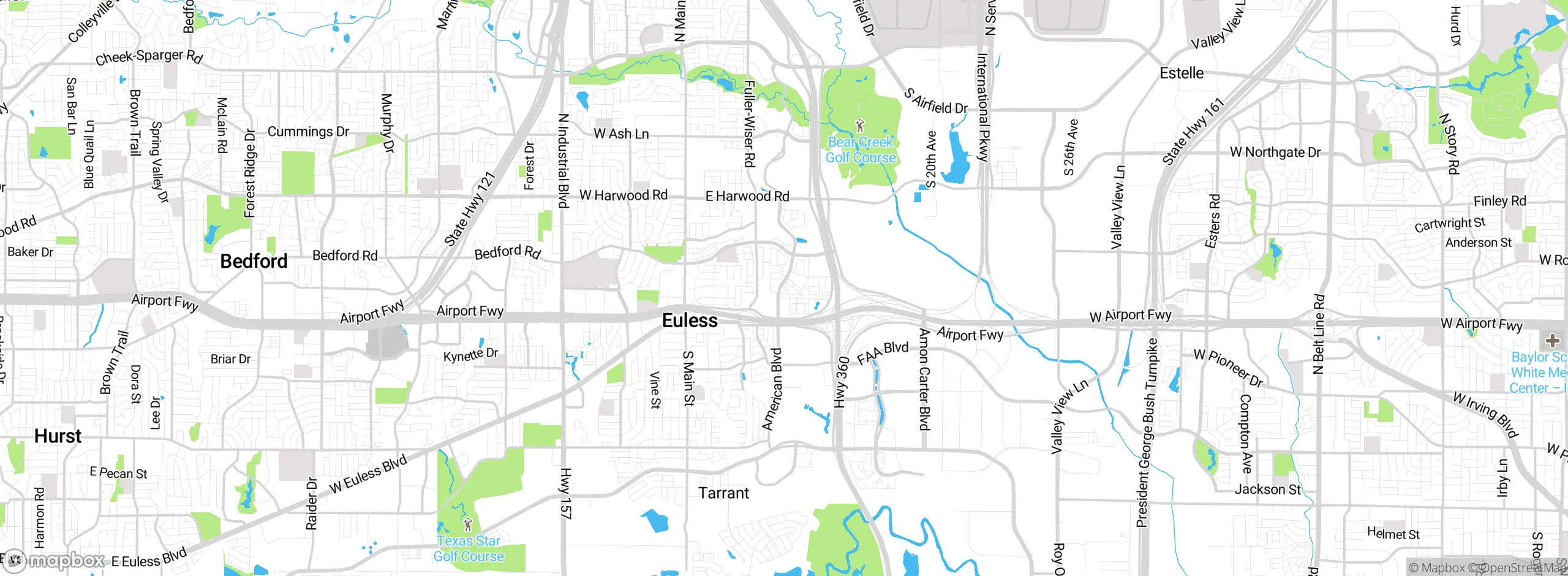 Map showing approximate location